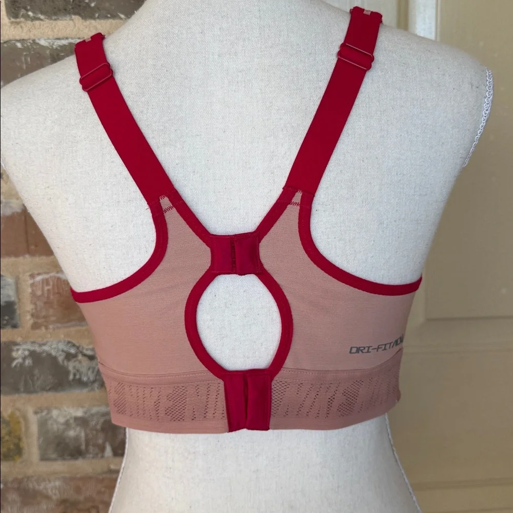 Nike Dri-FIT ADV Alpha High-Support Sports Bra Peach and Red Sports Bra Sz M - Picture 7 of 12